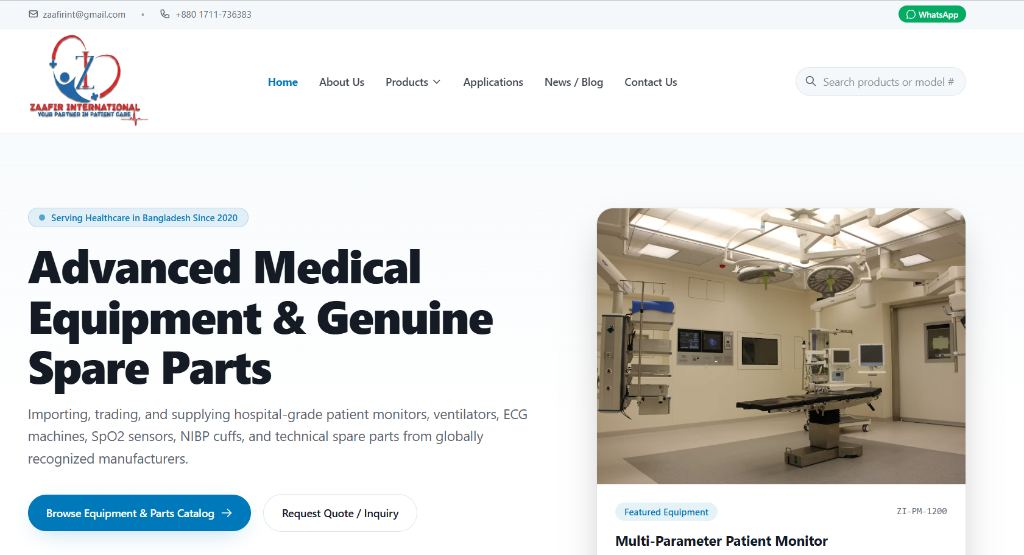 Zaafir International — Medical Equipment & Trading